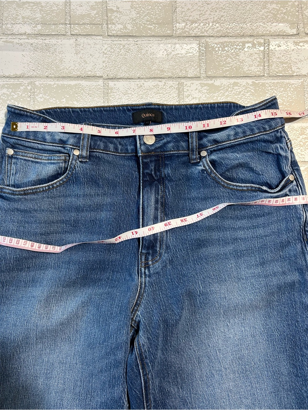 Quince Women’s Straight-Leg Jeans in Blue size 32 - Picture 4 of 6